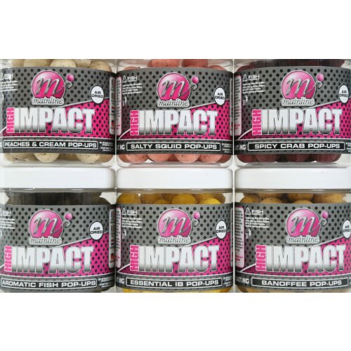 Mainline High Impact Pop Up Boilies 15mm Salty Squid