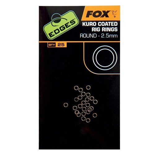 Fox  Edges Kuro Coated Rig Rings 2,5mm
