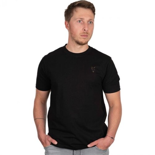 Fox Black Large Print T-Shirt Gr. S