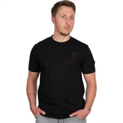 Fox Black Large Print T-Shirt Gr. M