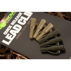 Korda Quick Release Lead Clips Clay/Gravel