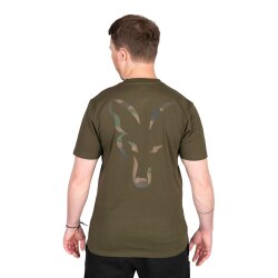 Fox Large Print T-Shirt Khaki/Camo
