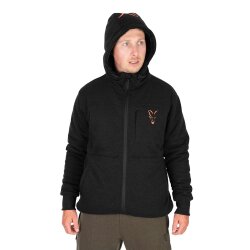 Fox Collection Sherpa Jacket Black & Orange