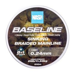 Nash Baseline Sinking Braid Camo 600m