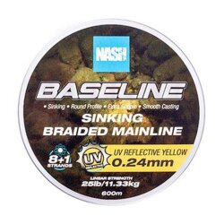 Nash Baseline Sinking Braid UV Yellow 600m