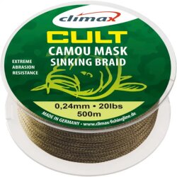 Climax Cult Camou Mask Sinking Braid 500 m