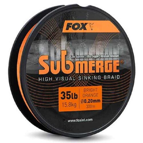 Fox Submerge Orange Sinking Braid 300 m