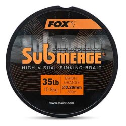 Fox Submerge Orange Sinking Braid 600 m 0,30mm - 55lb - 24,9Kg
