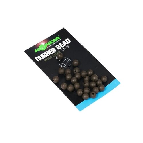 Korda Rubber Bead 5mm Weedy Green