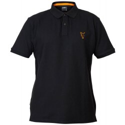 Fox Collection Black & Orange Polo Shirt Gr. S