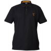 Fox Collection Black & Orange Polo Shirt Gr. XXXL