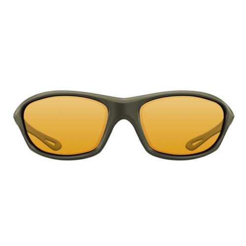 Korda Sunglasses Wraps  - Gloss Olive Frame / Yellow Lens