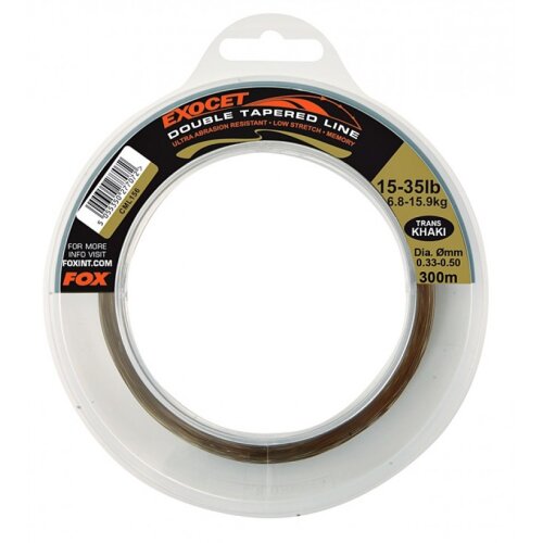 Fox Exocet Double Tapered Trans Khaki 0,30mm - 0,50mm